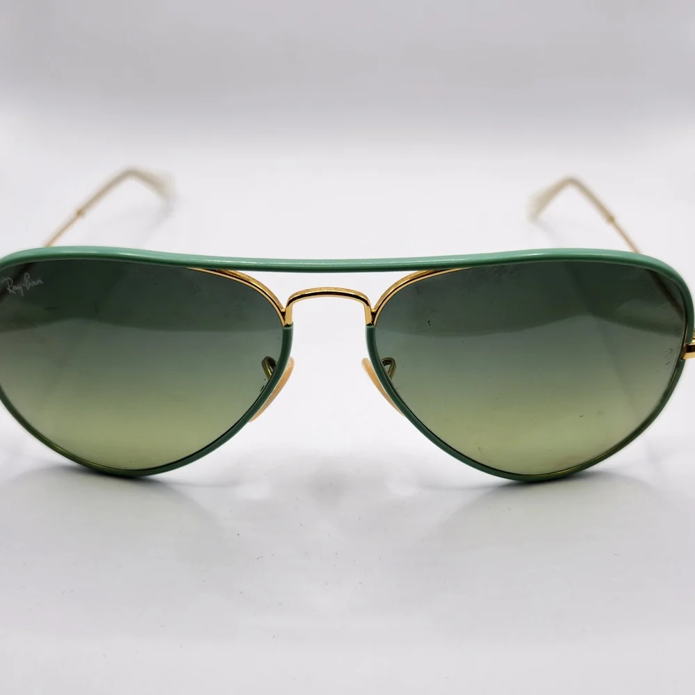 Ray-Ban Green Aviator Sunglasses - Picture 4 of 9